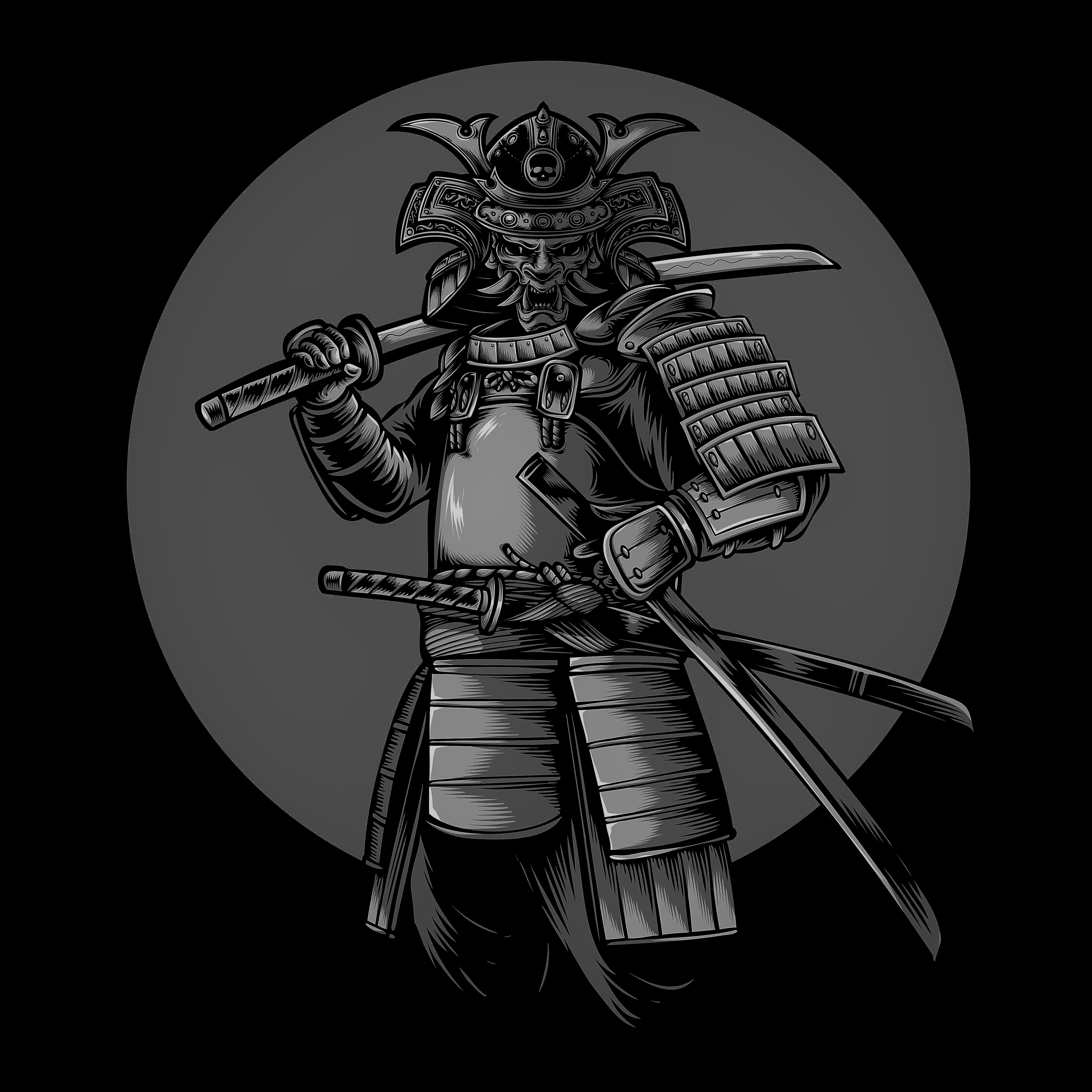 Picture of a old school samurai