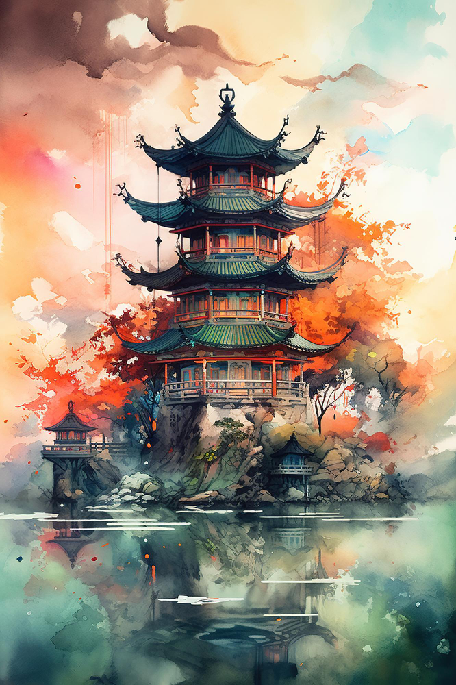 Picture of classic samurai building